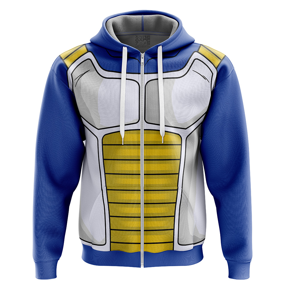 Buildercar - Vegeta Armor Dragon Ball Z Zip Hoodie Jacket