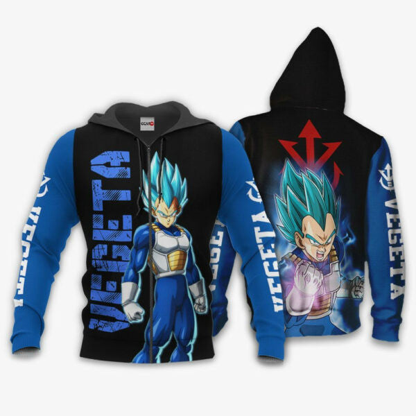 Buildercar - Vegeta Blue Dragon Ball Z Anime 1k355 Fan Gift Stylist Unisex Cartoon Graphic Outfits Aop 3d Hoodie 2324
