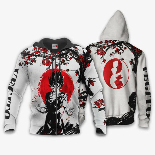 Buildercar - Vegito Japan Cherry Blossoms Dragon Ball Z Anime 1k347 Fan Gift Stylist Unisex Cartoon Graphic Outfits Aop 3d Hoodie 2258