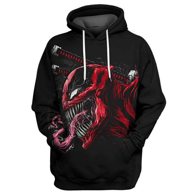 Buildercar - Venom Dead Pooh Marvel Over Print 3d Hoodie