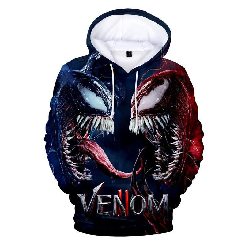 Buildercar - Venom Hoodie Carnage Hoodie Drawstring