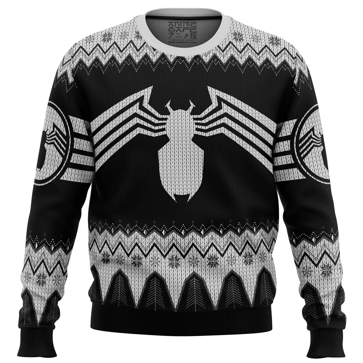 Buildercar - Venom Marvel Venom Symbol Ugly Christmas Sweater