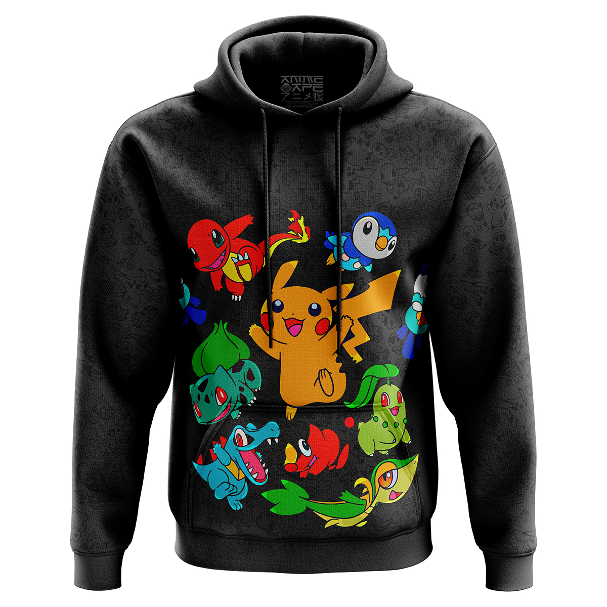 Buildercar - Vibing Pokemon Characters Hoodie