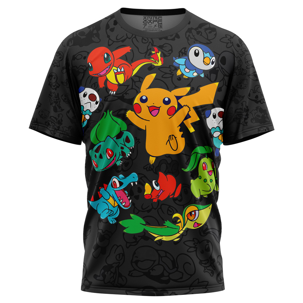 Buildercar - Vibing Pokemon Characters T-Shirt
