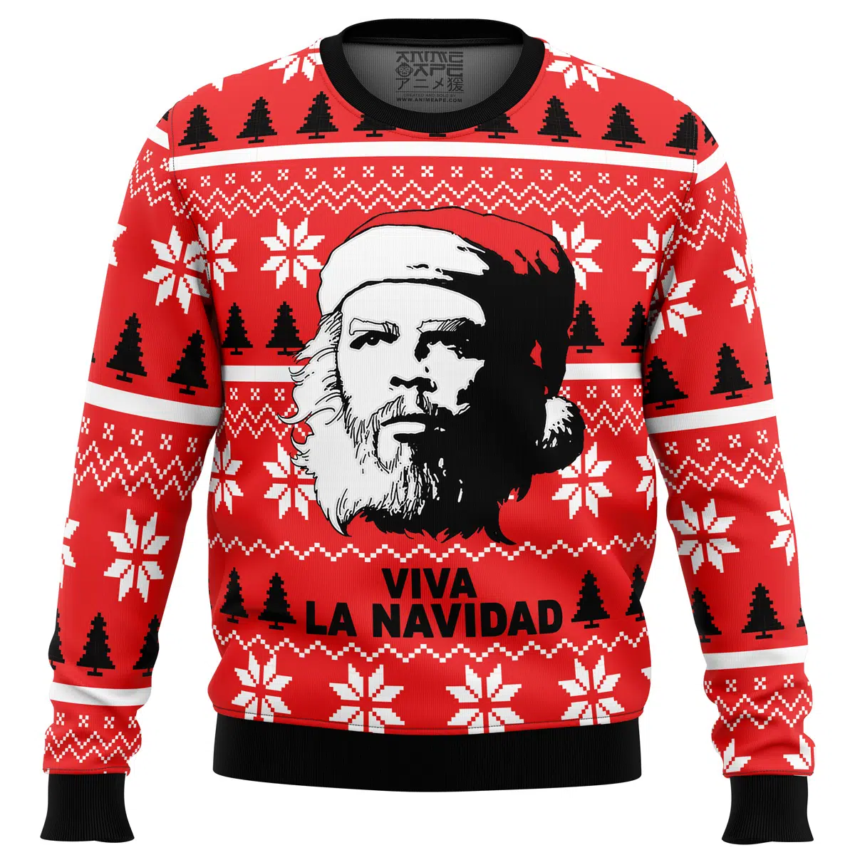 Buildercar - Viva La Navidad Che Guevara Ugly Christmas Sweater