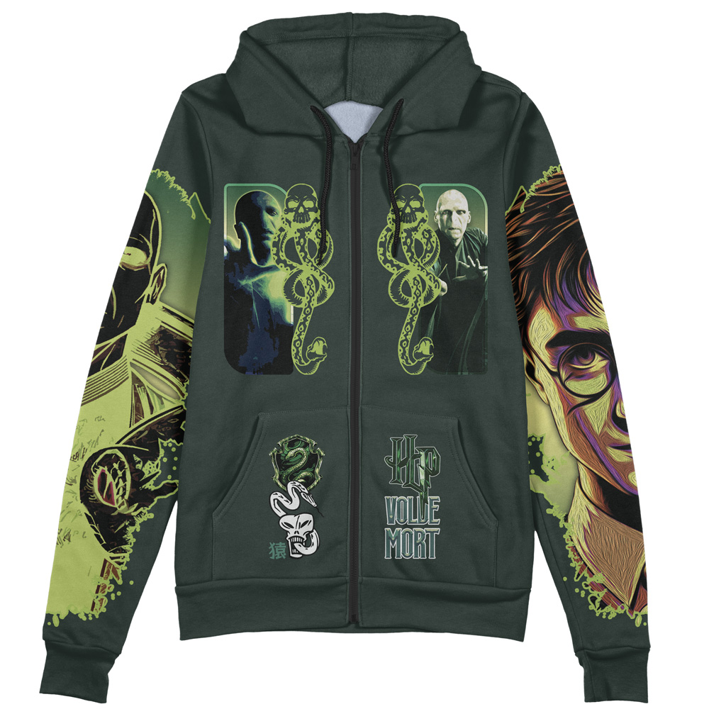 Buildercar - Voldemort Harry Potter Streetwear Zip Hoodie Jacket - Image 2