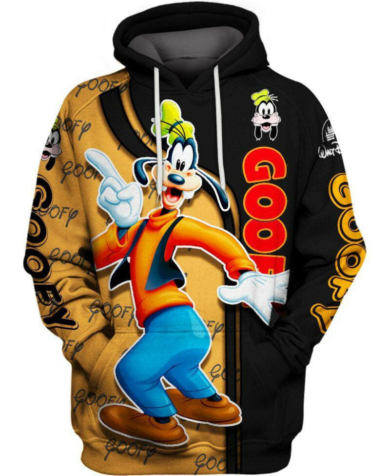 Buildercar - Walt Disney Goofy Hoodie 3d Hoodie