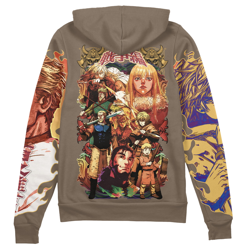 Buildercar - War Arc Vinland Saga Streetwear Zip Hoodie Jacket