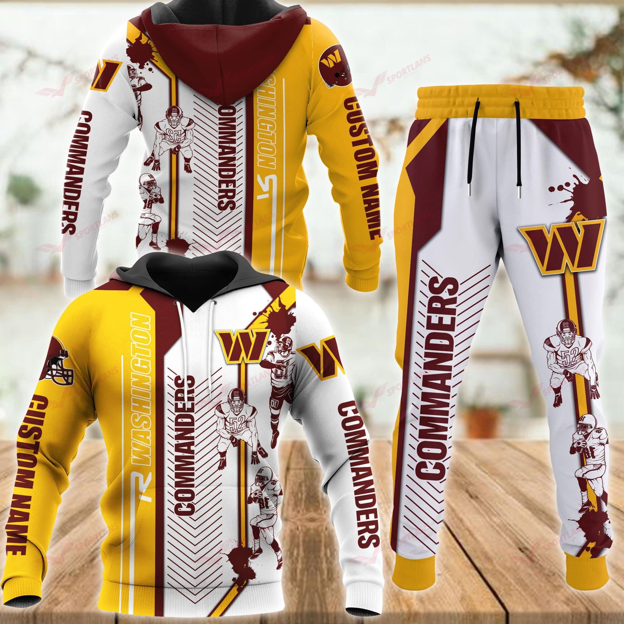 Buildercar - Washington Commanders Personalized Hoodie & Jogger 