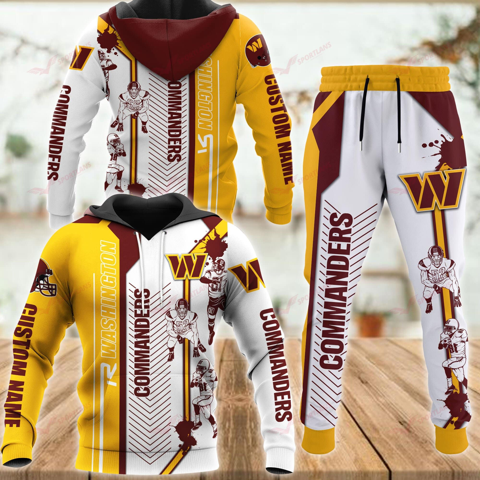 Buildercar - Washington Commanders Personalized Hoodie & Jogger 