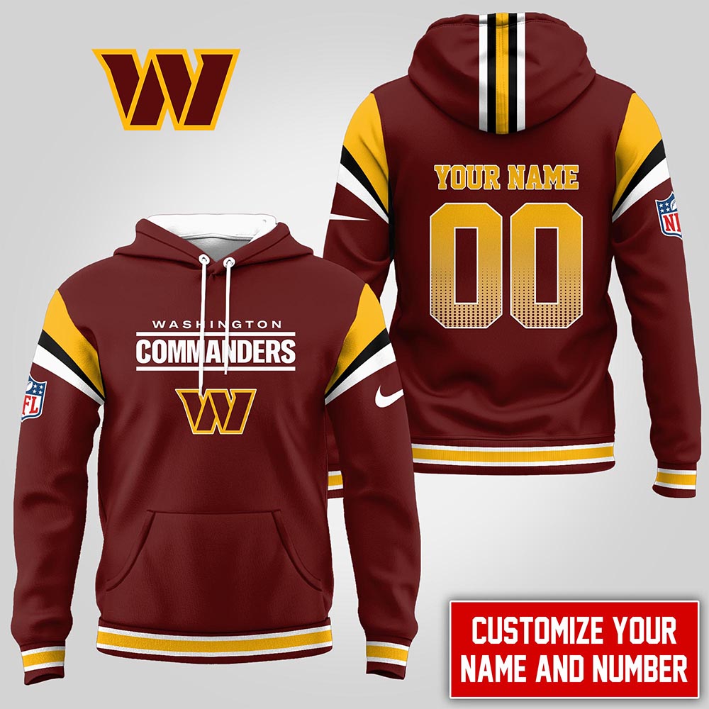 Buildercar - Washington Commanders | Premium NFL Customized Hoodie