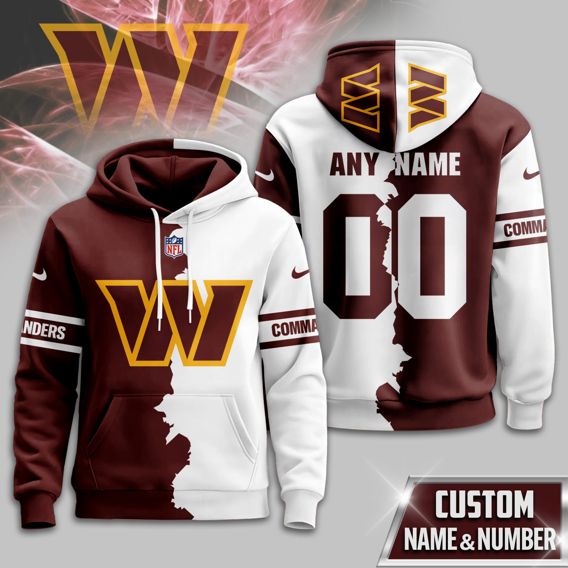 Buildercar - Washington Commanders | Premium Victory Split Hoodie