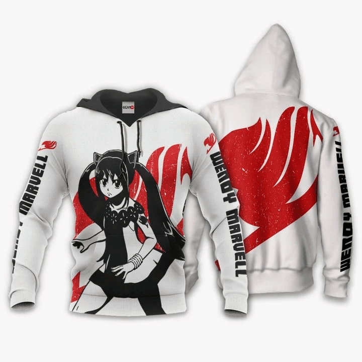 Buildercar - Wendy Marvell Anime Manga Fairy Tail Silhouette 2 For Men And Women 3d Hoodie