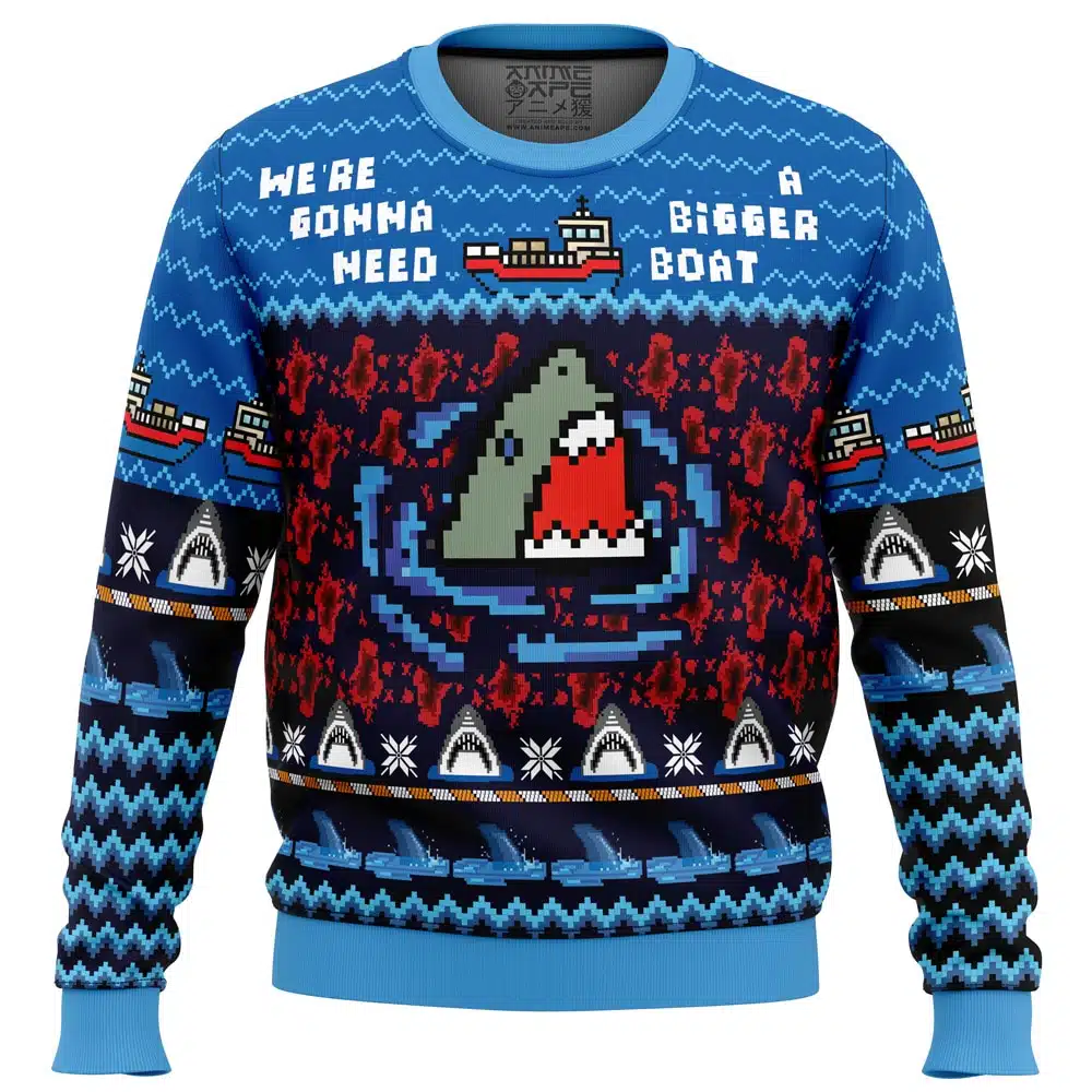 Buildercar - We’re Gonna Need A Bigger Boat Jaws Ugly Christmas Sweater