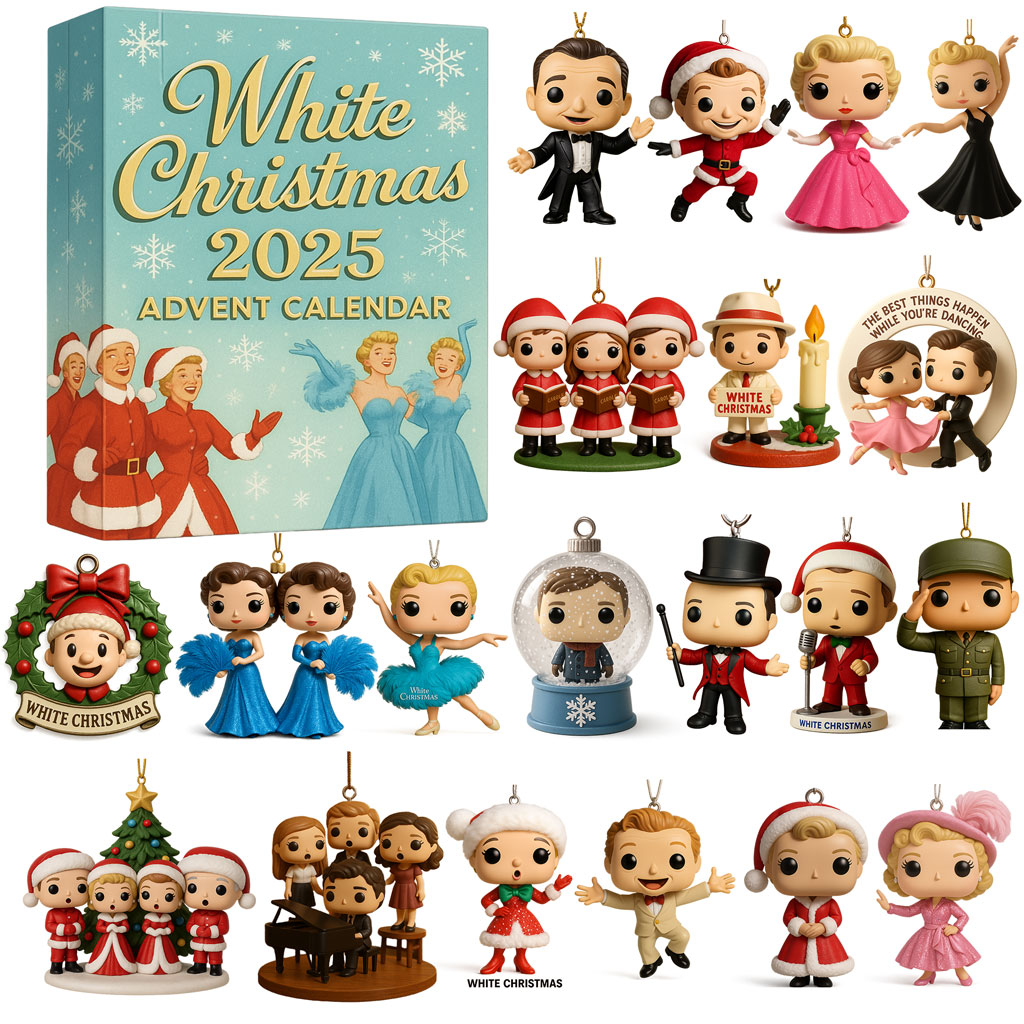 Buildercar - White Christmas Advent Calendar 2025 -2D Acrylic