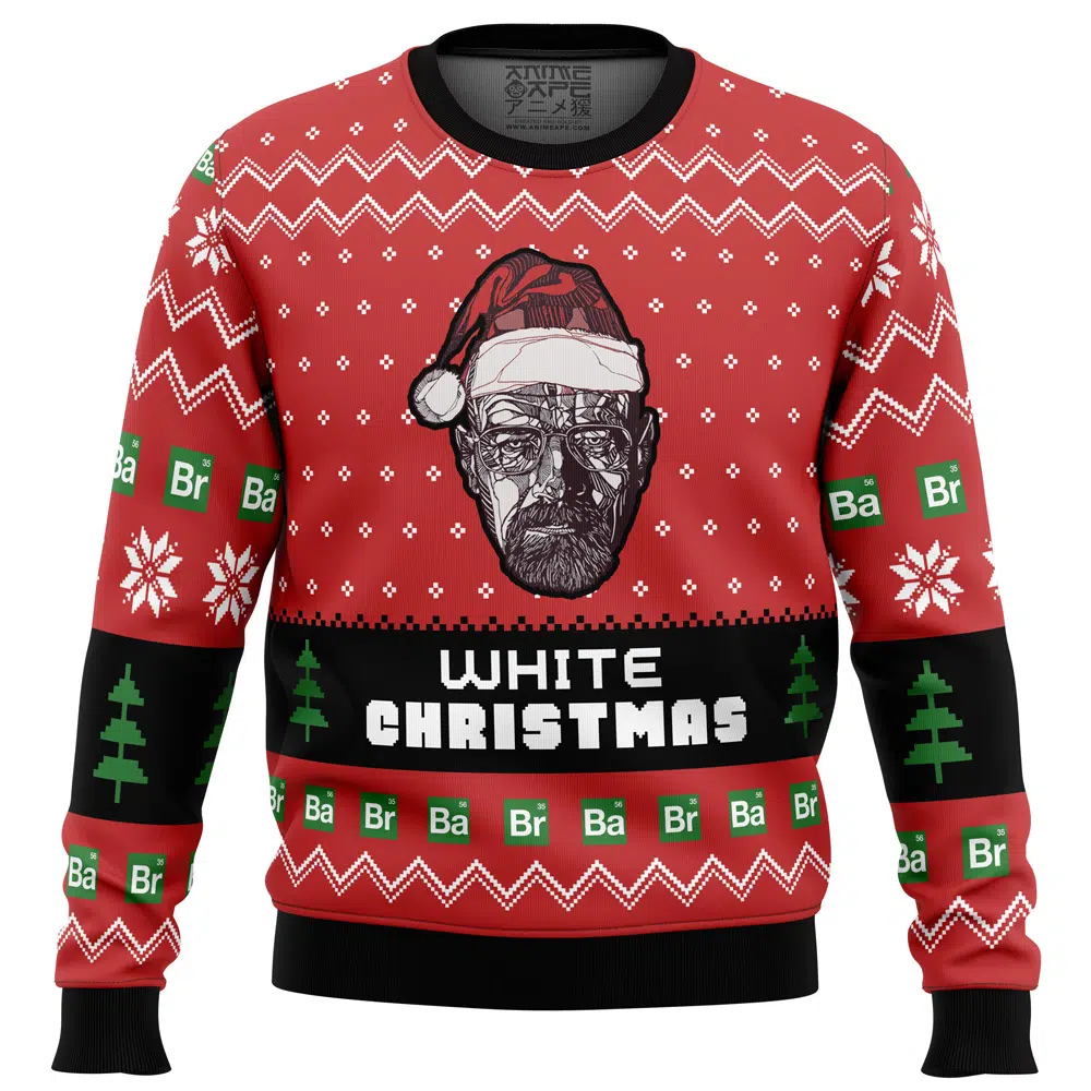 Buildercar - White Christmas Breaking Bad Ugly Christmas Sweater