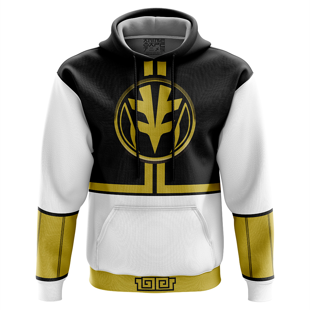 Buildercar - White Ranger Mighty Morphin Power Rangers Hoodie