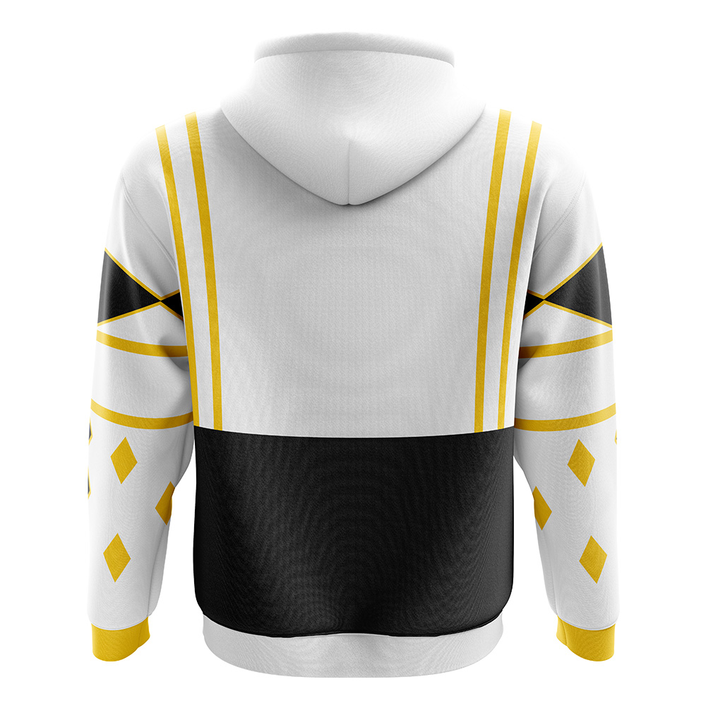 Buildercar - White Ranger Ninjetti Rangers Zip Hoodie Jacket - Image 2