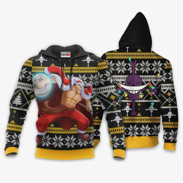 Buildercar - Whitebeard Ugly Christmas Sweater One Piece Anime 1k502 Fan Gift Stylist Unisex Cartoon Graphic Outfits Aop 3d Hoodie 2562