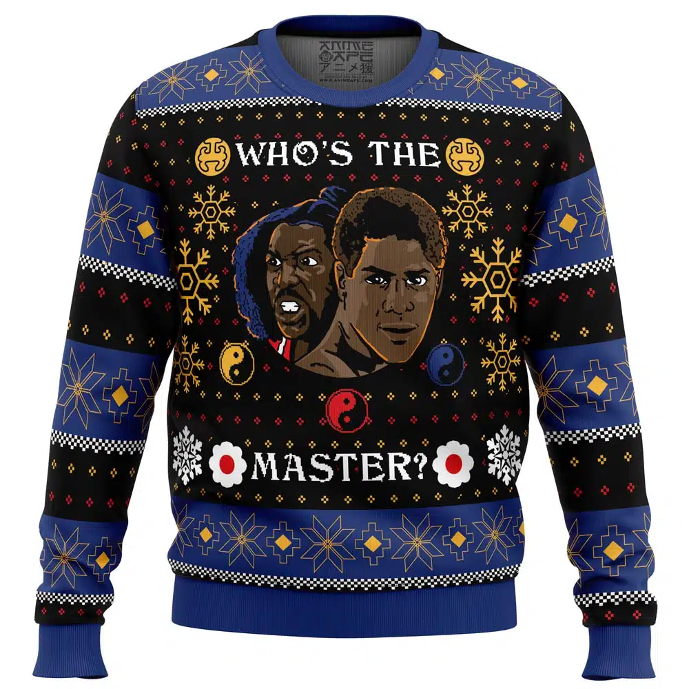 Buildercar - Whose The Master The Last Dragon Ugly Christmas Sweater