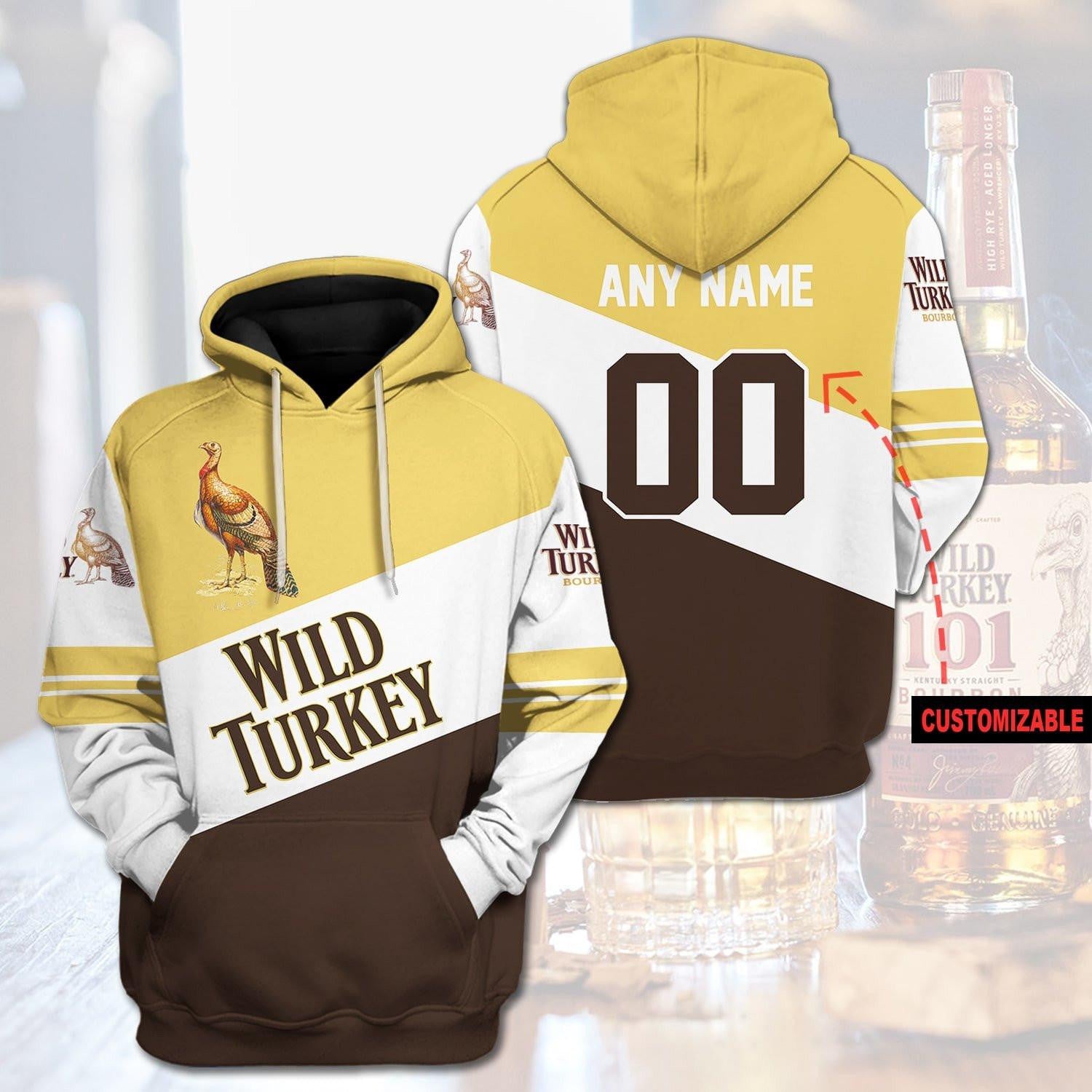 Buildercar - Wild Turkey Bourbon Personalized 3d Hoodie