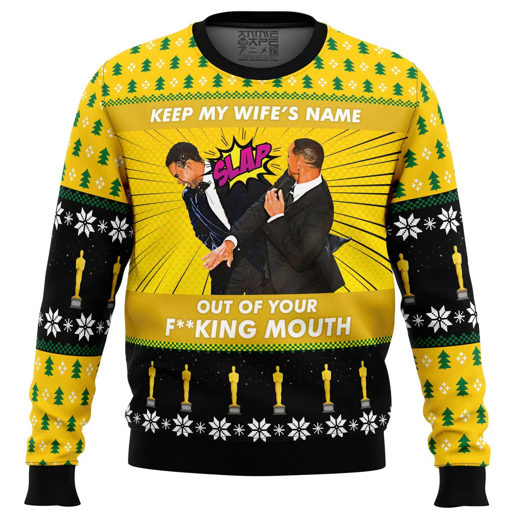 Buildercar - Will Smith Slaps Chris Rock Meme Ugly Christmas Sweater