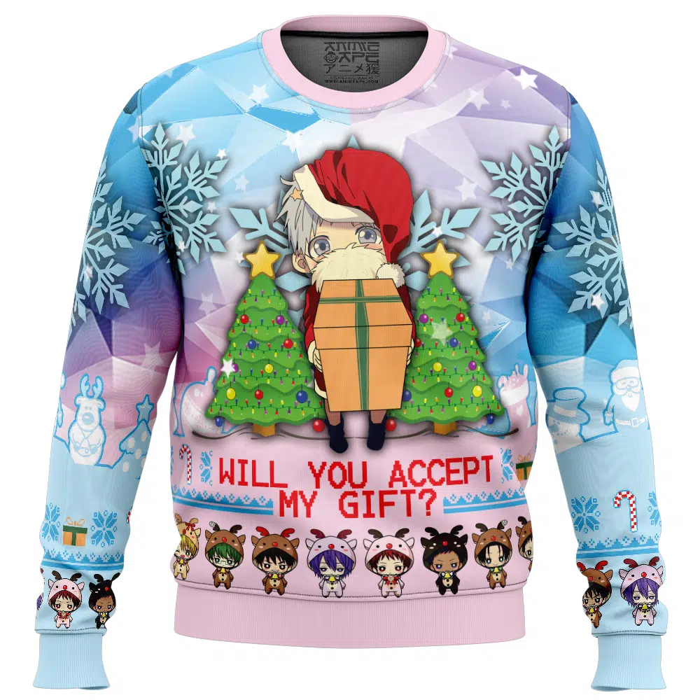 Buildercar - Will You Accept My Gift Kuroko's Basketball Ugly Christmas Sweaters