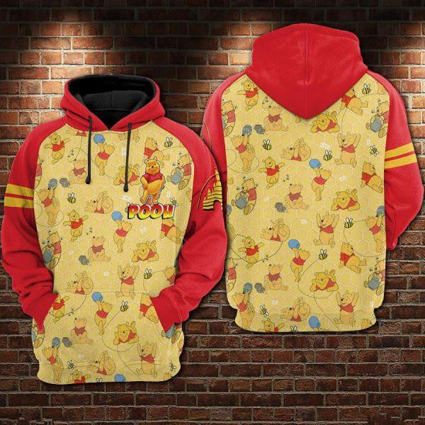 Buildercar - Winne The Pooh Pattern Disney Cartoon 2k625 Lover Gift , Winne The Pooh All Over Print 3d Hoodie