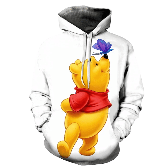 Buildercar - Winnie The Pooh Cartoon 3d - , Hoodie, Pullover