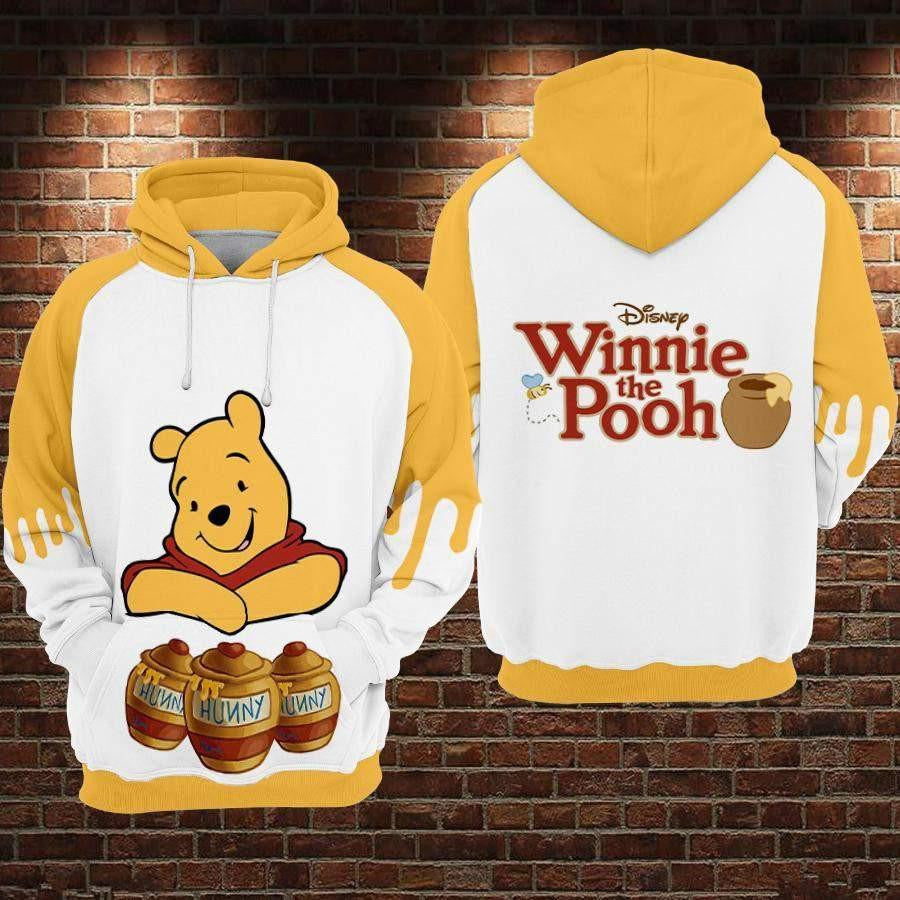 Buildercar - Winnie The Pooh Disney, Cute Pooh Hunny Ver61 Aop Hoodie