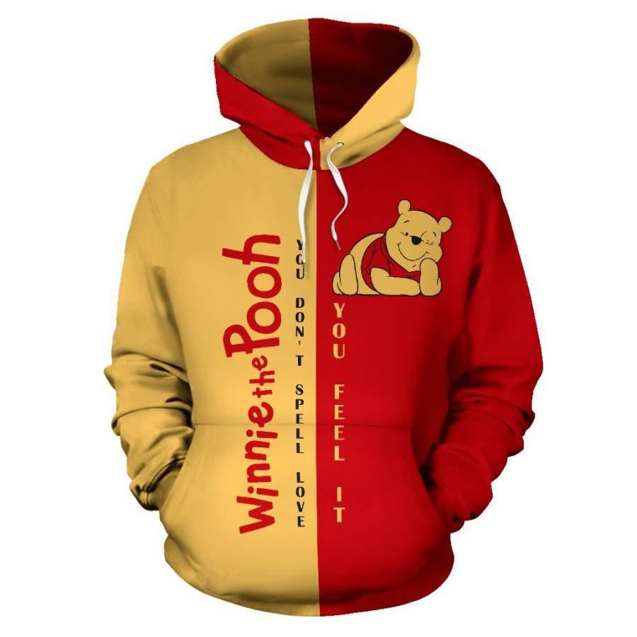 Buildercar - Winnie The Pooh Disney, Pooh Bear You Dont Spell Love Aop Hoodie