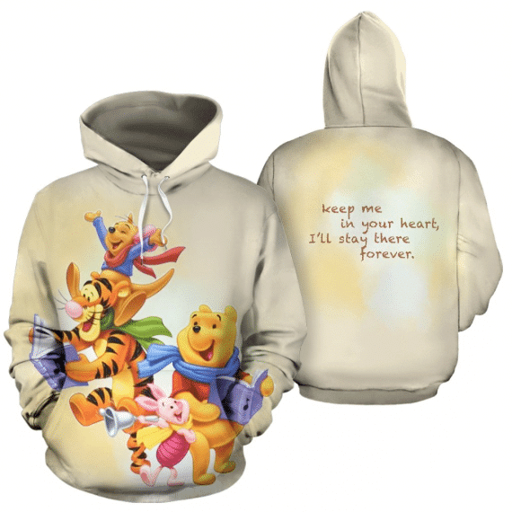 Buildercar - Winnie The Pooh Keep Me In Your Heart I Ll Stay Forever Unisex Hoodie
