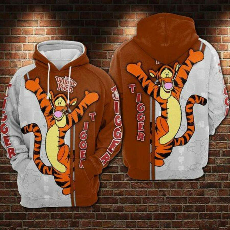 Buildercar - Winnie The Pooh Tigger Hoodie 3d All Over Printed