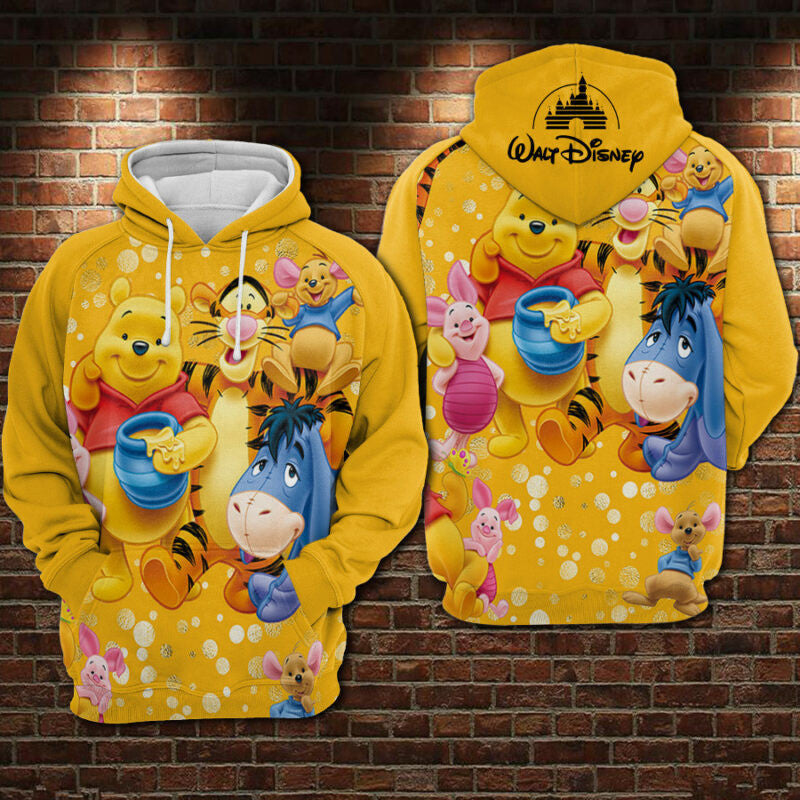 Buildercar - Winnie The Pooh Yellow 2025 Hoodie