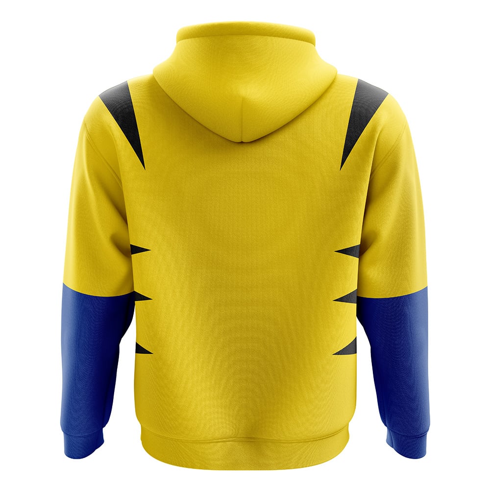Buildercar - Wolverine Marvel Comics Zip Hoodie Jacket - Image 2