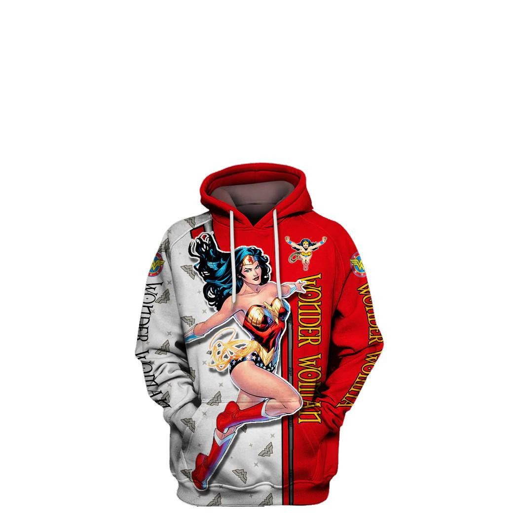 Buildercar - Wonder Woman Cartoon Ver15 All Over Print Hoodie