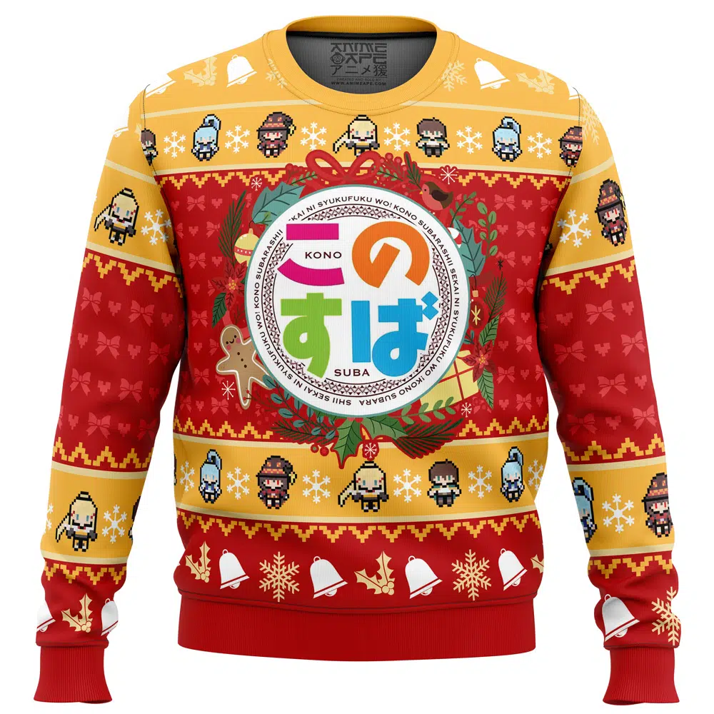 Buildercar - Wonderful Christmas Konosuba Ugly Christmas Sweater