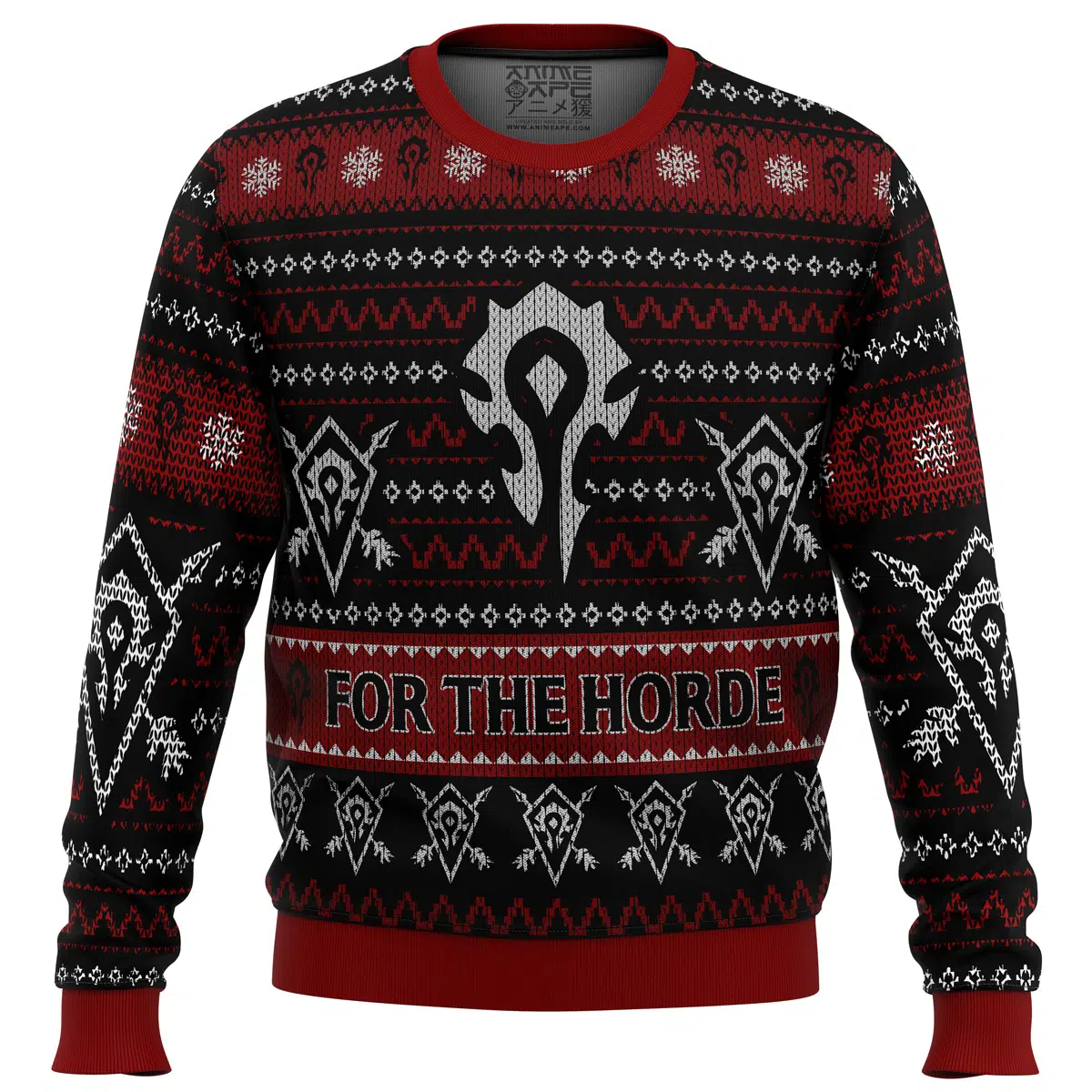 Buildercar - World Of Warcraft For The Horde Ugly Christmas Sweater