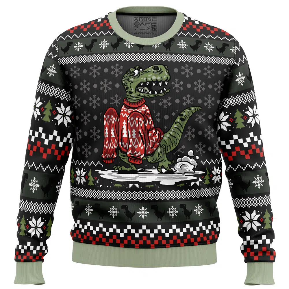 Buildercar - Wrong Size Dinosaurs Ugly Christmas Sweater
