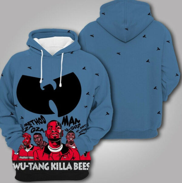 Buildercar - Wu Tang Killa Bees Clan Hip Hop ,wu Tang Clan Halloween Movies 2k713 Fan Gift Stylist Unisex Cartoon 3d Hoodie 2413