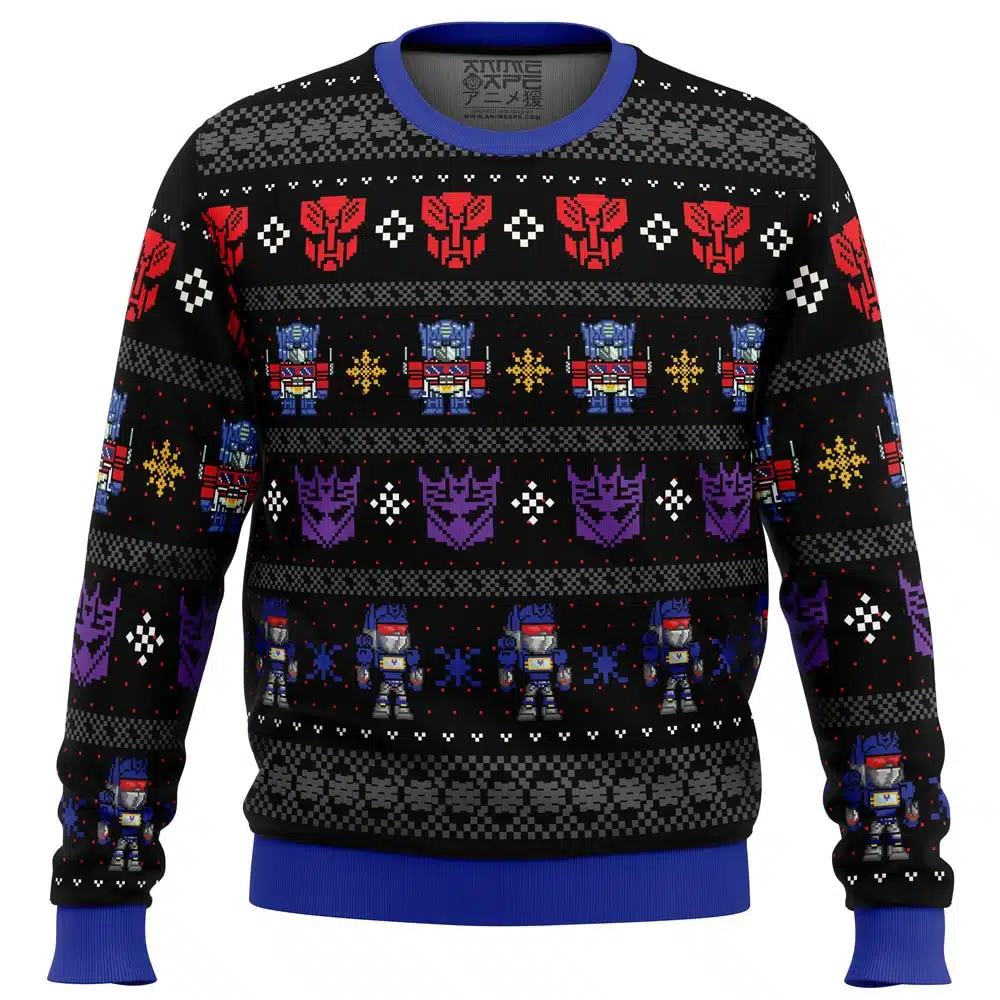 Buildercar - Xmas in Disguise Transformers Ugly Christmas Sweater