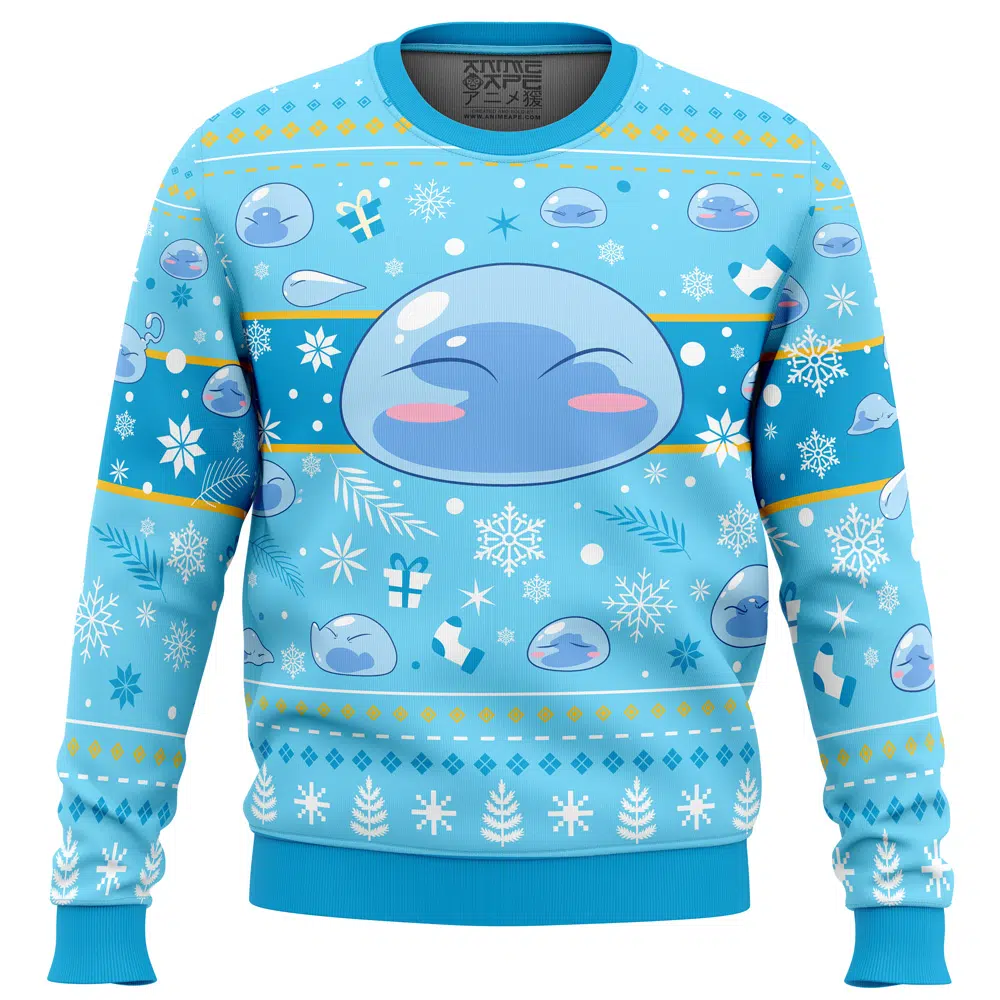 Buildercar - Xmas Slime That Time I Got Reincarnated as a Slime Ugly Christmas Sweater