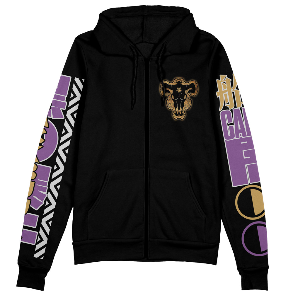 Buildercar - Yami Sukehiro V2 Black Clover Streetwear Zip Hoodie Jacket - Image 2