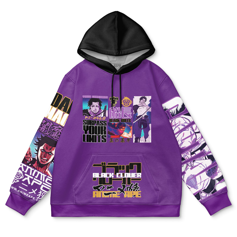 Buildercar - Yami Sukehiro V4 Black Clover Streetwear Hoodie - Image 2