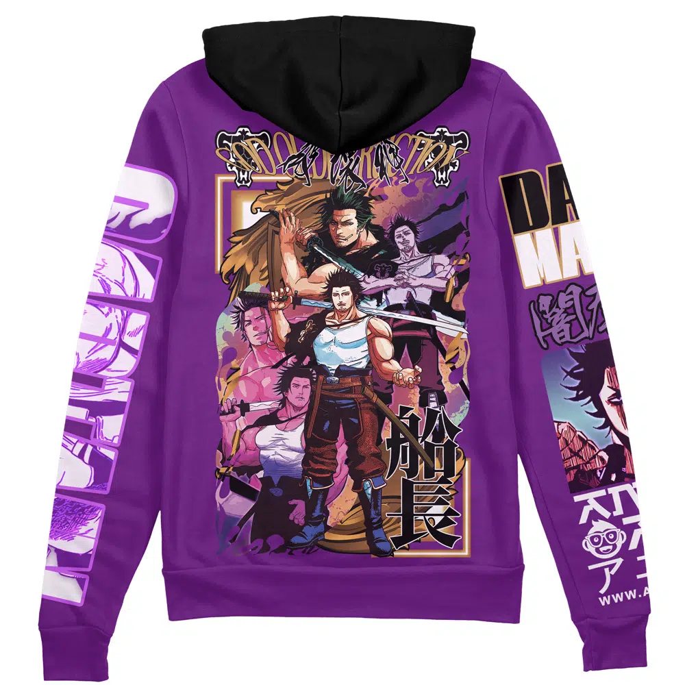 Buildercar - Yami Sukehiro V4 Black Clover Streetwear Zip Hoodie Jacket