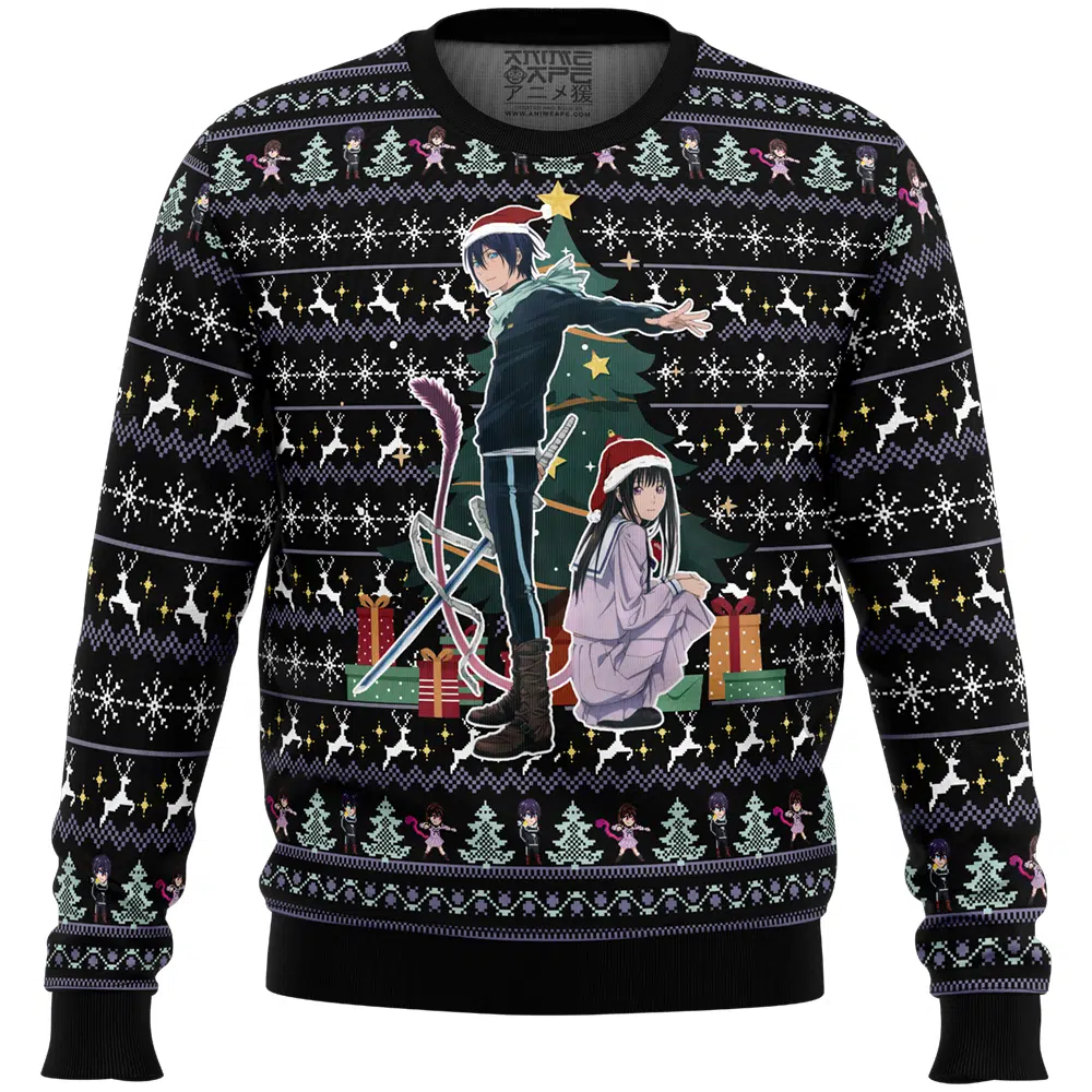Buildercar - Yato Hiyori Christmas Noragami Ugly Christmas Sweater