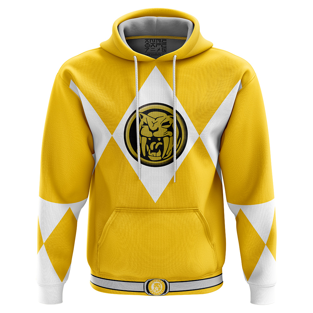 Buildercar - Yellow Ranger Mighty Morphin Power Rangers Hoodie