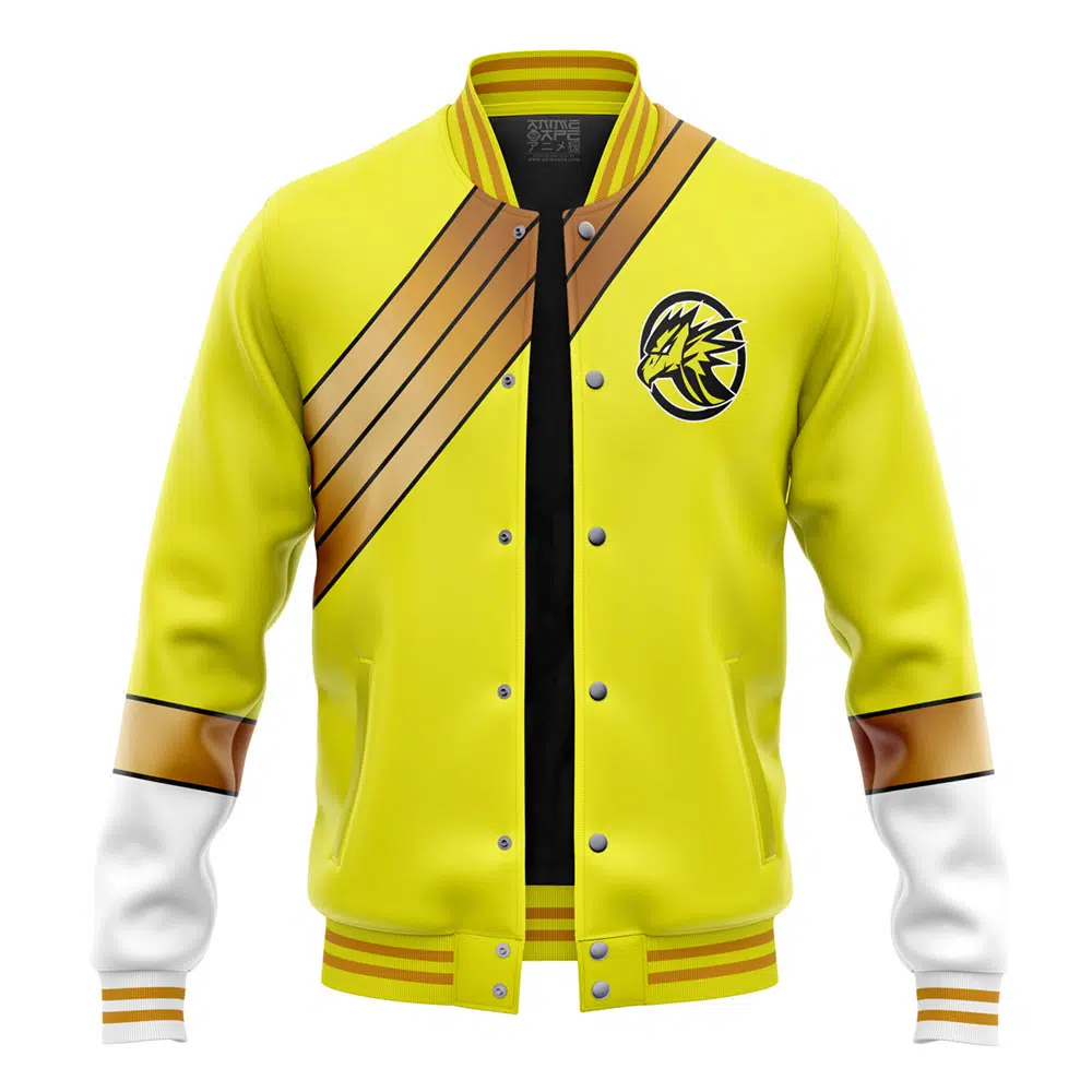 Buildercar - Yellow Ranger Wild Force Power Rangers Varsity Jacket