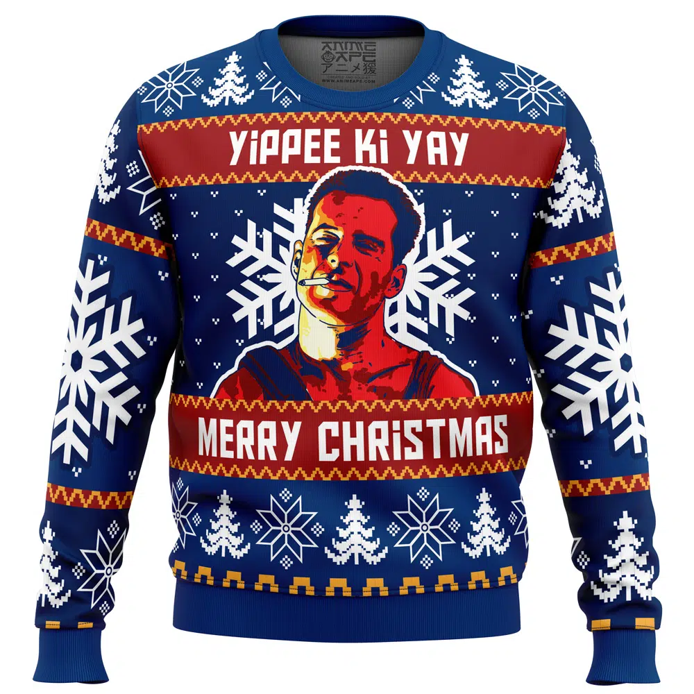 Buildercar - Yippee Ki Yay Die Hard Ugly Christmas Sweater