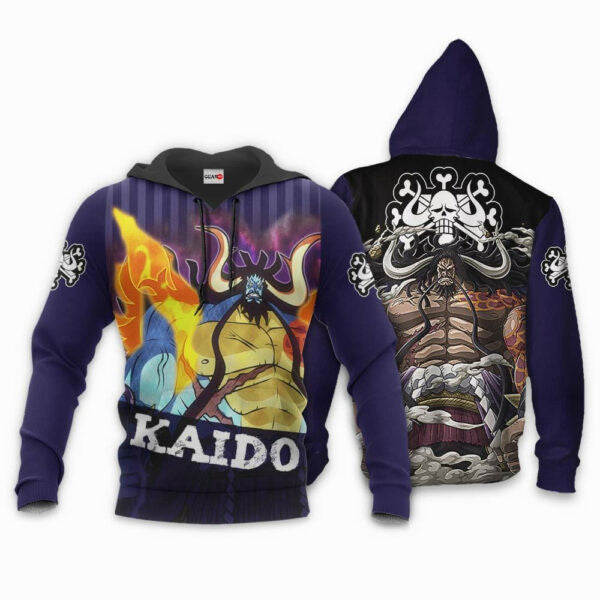 Buildercar - Yonko Kaido One Piece Anime 3k228 Fan Gift Stylist Unisex Cartoon 3d Hoodie 1928
